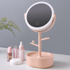 Ecoco Smart LED Light Cosmetic Makeup Mirror USB Touch Screen Home Desk Vanity 360° White