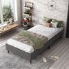 Bed Frame Mattress Foundation (Dark Grey) - Single