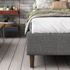 Bed Frame Mattress Foundation (Dark Grey) - Single