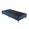 Metal Bed Frame Mattress Foundation Blue - Double