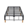 Metal Bed Frame Mattress Foundation Blue - Double