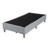 Metal Bedframe Mattress Foundation (Light Grey) - King