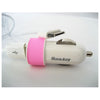 Huntkey Compact Car Charger for iPad & Smart Phone 5V 2.1A with MFI Cable - Pink (HKB01005021-0B)