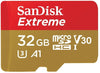 SANDISK SDSQXAF-032G-GN6MN 32GB MICRO SDHC EXTREME A1 V30, UHS-I/ U3, 100MB/s ,NO  SD ADAPTER