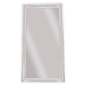 White Beaded Framed Mirror - X Large 190cm x 100cm