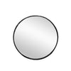 Metal Round Mirror 80cm - Black