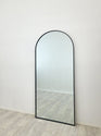 Metal Arch Mirror 75cm x 175cm - Black