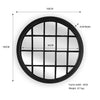 Window Style Mirror - Black Circle 100cm