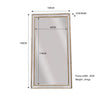 Gold Beaded Framed Mirror - X Large 190cm x 100cm