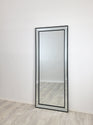 Medium Black Beaded Framed Mirror - 70cm x 170cm