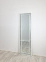 White Beaded Framed Mirror - Free Standing 50cm x 170cm