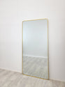 Gold Metal Rectangle Mirror - Medium 80cm x 170cm