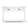 Laelia Console Hallway Entry Table 125cm Solid Acacia Timber Wood Coastal -White