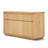 Rosemallow Buffet Table 165cm 3 Door 3 Drawer Solid Messmate Timber - Natural