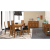 Birdsville PU Seat Dining Chair Set of 2 Solid Ash Wood Dining Furniture -Brown