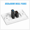 HDMI USB 3.0 Audio Stereo Pass Through Component Composite Wall Plate Panel