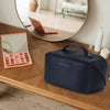 Large Travel Cosmetic Bag Portable Make up Makeup Bag Waterproof PU Leather Storage Black