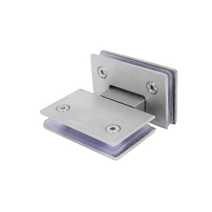 Shower Glass Door Gate Hinge 304 Stainless Steel 180 Degrees Polished Chrome Finish