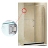 90 Degree Glass Door Cupboard Showcase Cabinet Clamp Glass Shower Doors Hinge 304 Steel