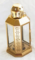 Gold Metal Miners Lantern Summer Xmas Wedding Home Party Room Balconey Deck Decoration 21cm Tealight Candle