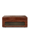 Crosley Voyager Brown Croc - Bluetooth Portable Turntable  & Record Storage Crate