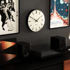 Newgate Radio City Wall Clock - Matte Black