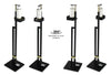 Lirash Touch Free Hand Sanitiser Dispenser Station Floor Stand Foot Operated - Gold Black