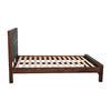 Nowra Bed Double charcoal Size Solid Veneered Acacia Panel Legs