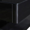 Stylish Coffee Table High Gloss Finish in Shiny Black Colour with 4 Drawers Storage