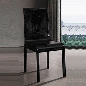 2X Espresso Dining Chair Black Colour