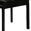 2X Espresso Dining Chair Black Colour