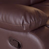 3+2+1 Seater Recliner Sofa In Faux Leather Lounge Couch in Brown