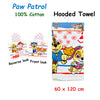 Caprice Paw Patrol Cotton Hooded Licensed Towel 60 x 120 cm