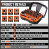 32Piece 1/4" Mini Double Head Screwdriver Bit and Ratchet Set CRV Steel Durable