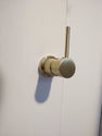 2021 New Brass Burnished Gold  round hand held SHOWER HEAD  adjust holder mixer