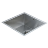 440x440mm Handmade Stainless Steel Undermount / Topmount Kitchen Laundry Sink with Waste