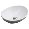 Above Counter Bathroom Vanity Oval Ceramic Basin