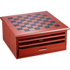 10 in 1 Wooden Chess Board Games Slide Out Checkers House Unit Set