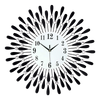 Large Modern 3D Crystal Wall Clock Luxury Art Metal Round Home Decor