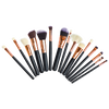 Soft 15Pcs Pro Face Powder Makeup Brushes Set Eyeshader Blending Highlight Tools