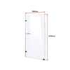 800 x 2100mm Frameless 10mm Safety Glass Shower Screen