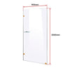 900 x 2000mm Frameless 10mm Safety Glass Shower Screen