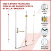 1200 x 900mm Frameless 10mm Glass Shower Screen By Della Francesca