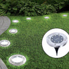 12x Solar Powered LED Buried Inground Recessed Light Garden Outdoor Deck Path