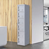 6-Door Locker for Office Gym Shed School Home Storage