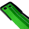 Indoor Practice Putting Green 2.5m Mat Inclined Ball Return Fake Grass 2 Holes