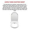 Non Electric Bidet Toilet Seat W/ Cover Bathroom Washlet Spray Water Wash