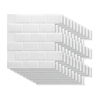 Tiles 3D Peel and Stick Wall Tile Subway White (30 x 30cm x 10 sheets)