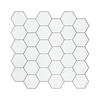 Tiles 3D Peel and Stick Wall Tile Hexagon White (30cm x 30cm x 10 sheets)