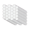 Tiles 3D Peel and Stick Wall Tile Hexagon White (30cm x 30cm x 10 sheets)